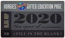 The image says, 2020 the year of the blank. The topic is for December's Hoagies Blog Hop